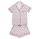 Everyday Claire Women's Pajama Short Set - Alpha Gamma Delta Crest Kidswear