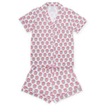 Everyday Claire Women's Pajama Short Set - Alpha Omicron Pi Crest Kidswear