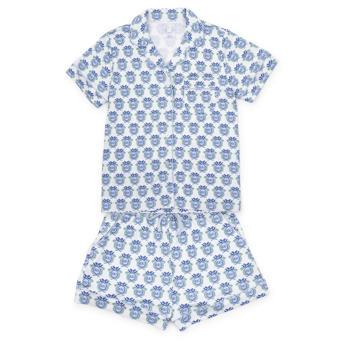 Everyday Claire Women's Pajama Short Set - Kappa Kappa Gamma Crest Kidswear