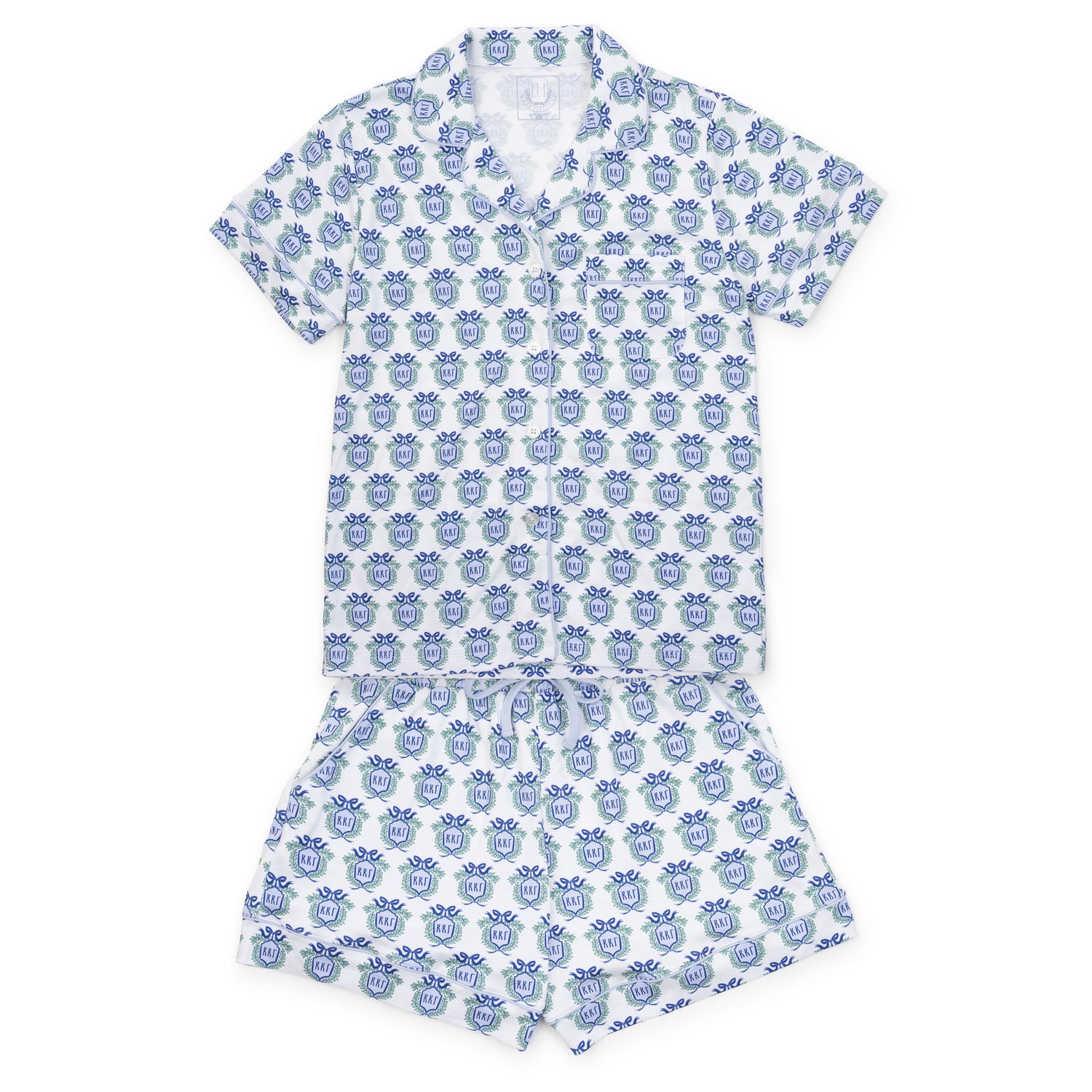 Claire Women's Pajama Short Set - Kappa Kappa Gamma Crest