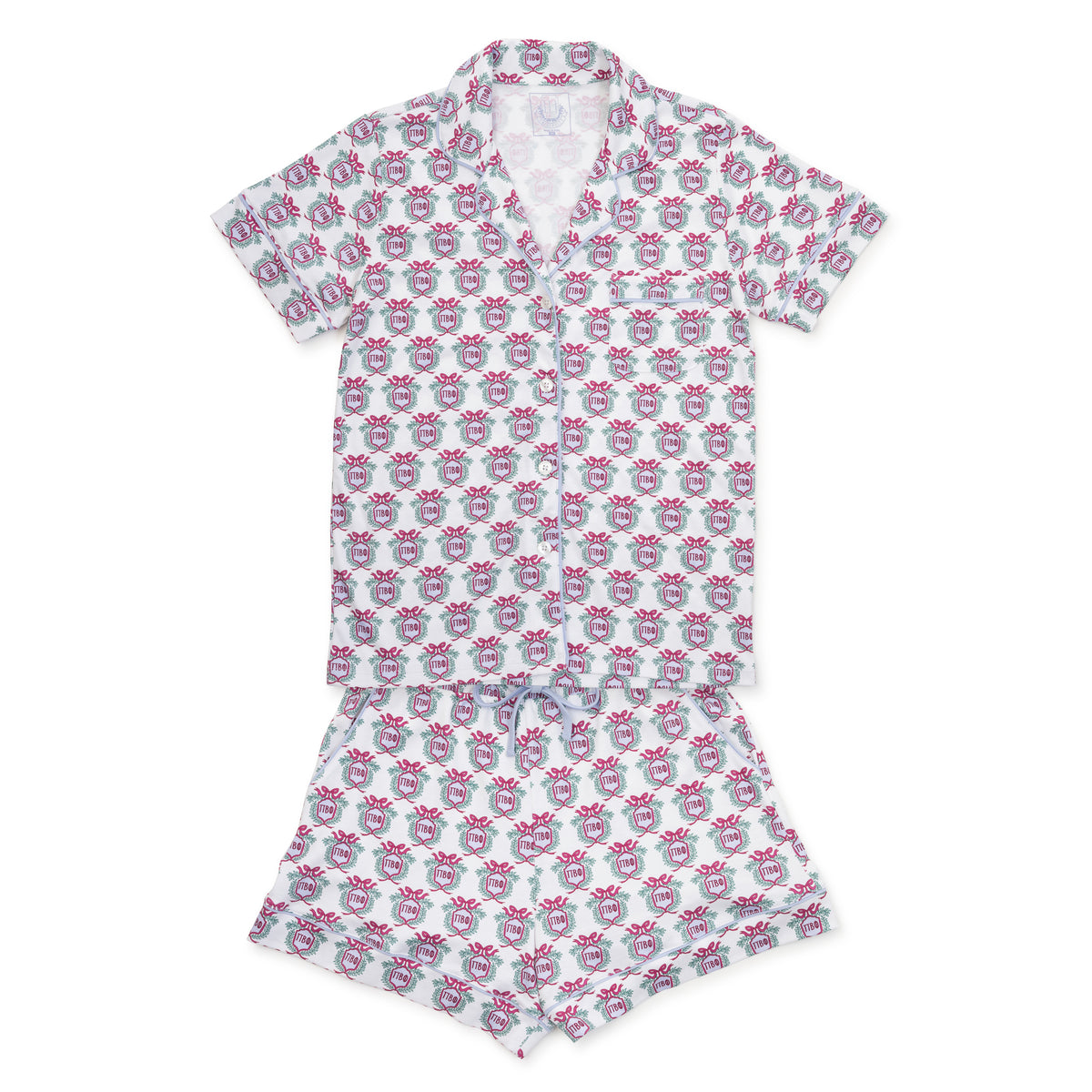 Everyday Claire Women's Pajama Short Set - Pi Beta Phi Crest Kidswear