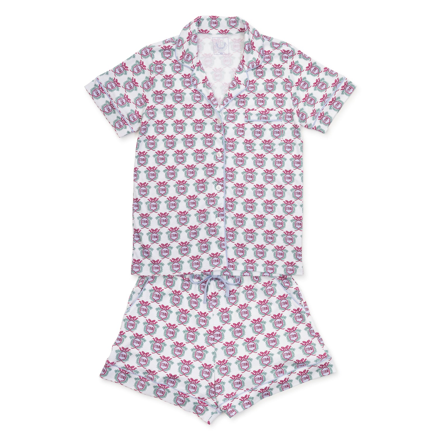 Claire Women's Pajama Short Set - Pi Beta Phi Crest
