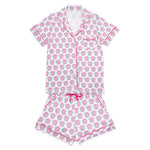 Everyday Claire Women's Pajama Short Set - Phi Mu Crest Kidswear