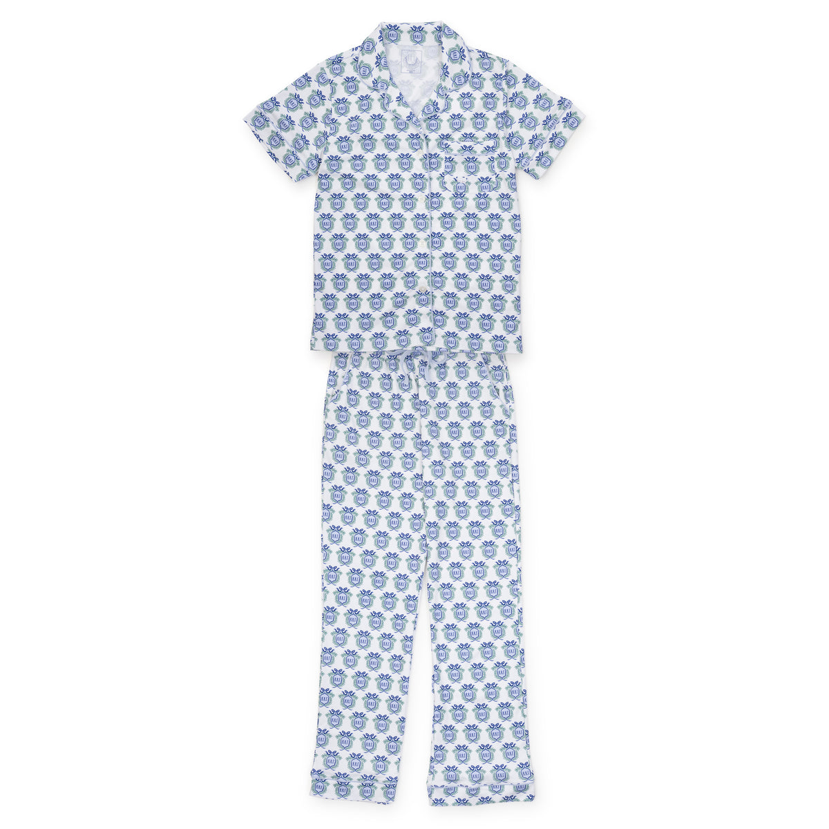 Everyday Laney Women's Pima Cotton Pajama Pant Set - Kappa Kappa Gamma Crest Kidswear