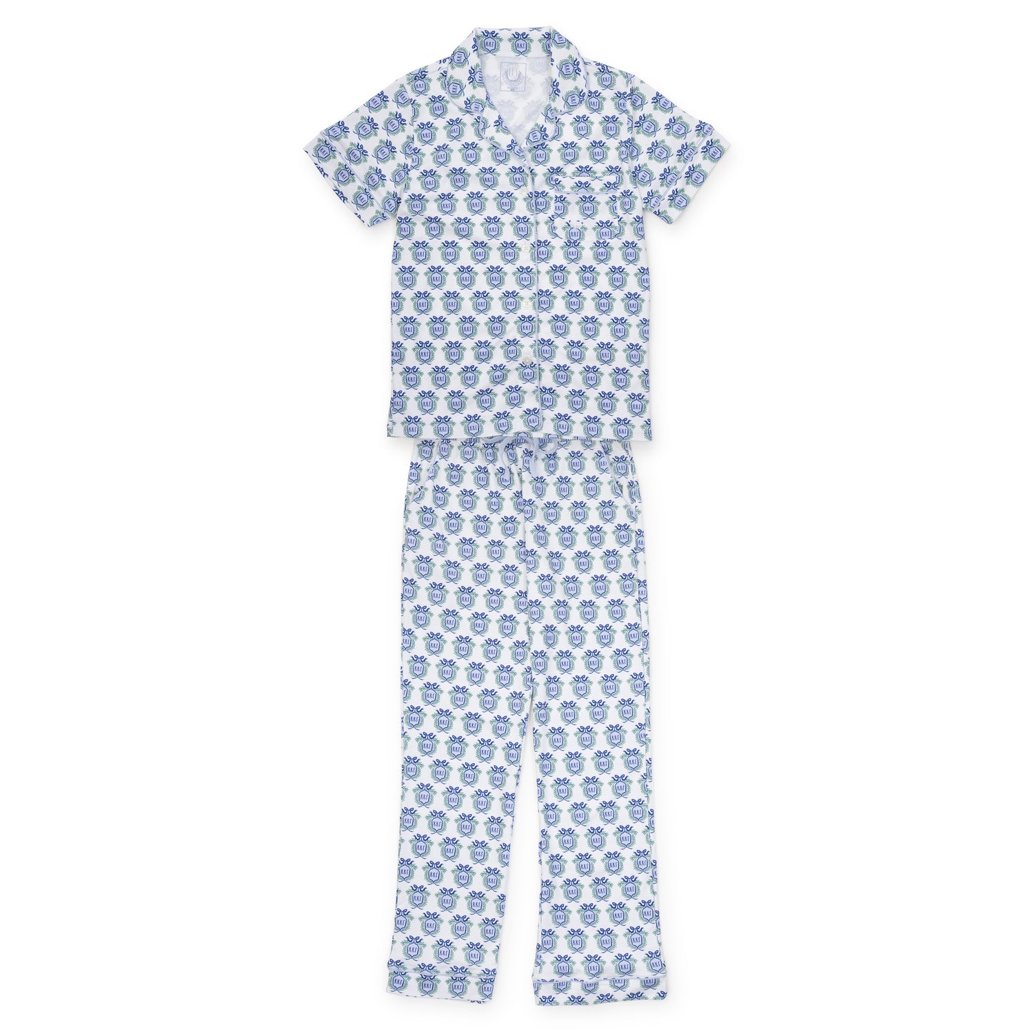 Laney Women's Pima Cotton Pajama Pant Set - Kappa Kappa Gamma Crest