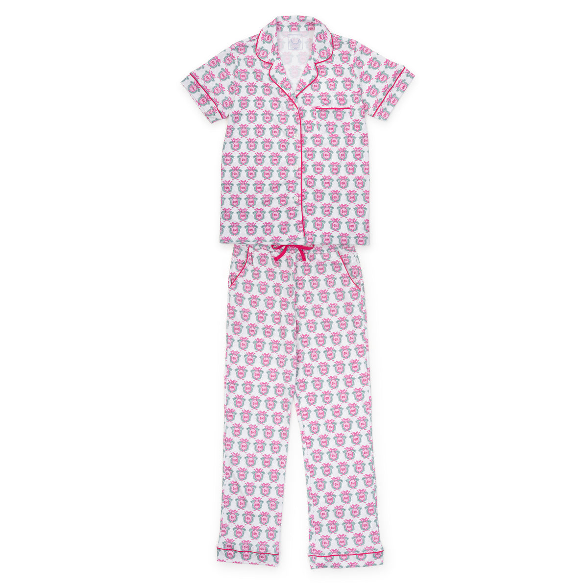 Everyday Laney Women's Pima Cotton Pajama Pant Set - Phi Mu Crest Kidswear