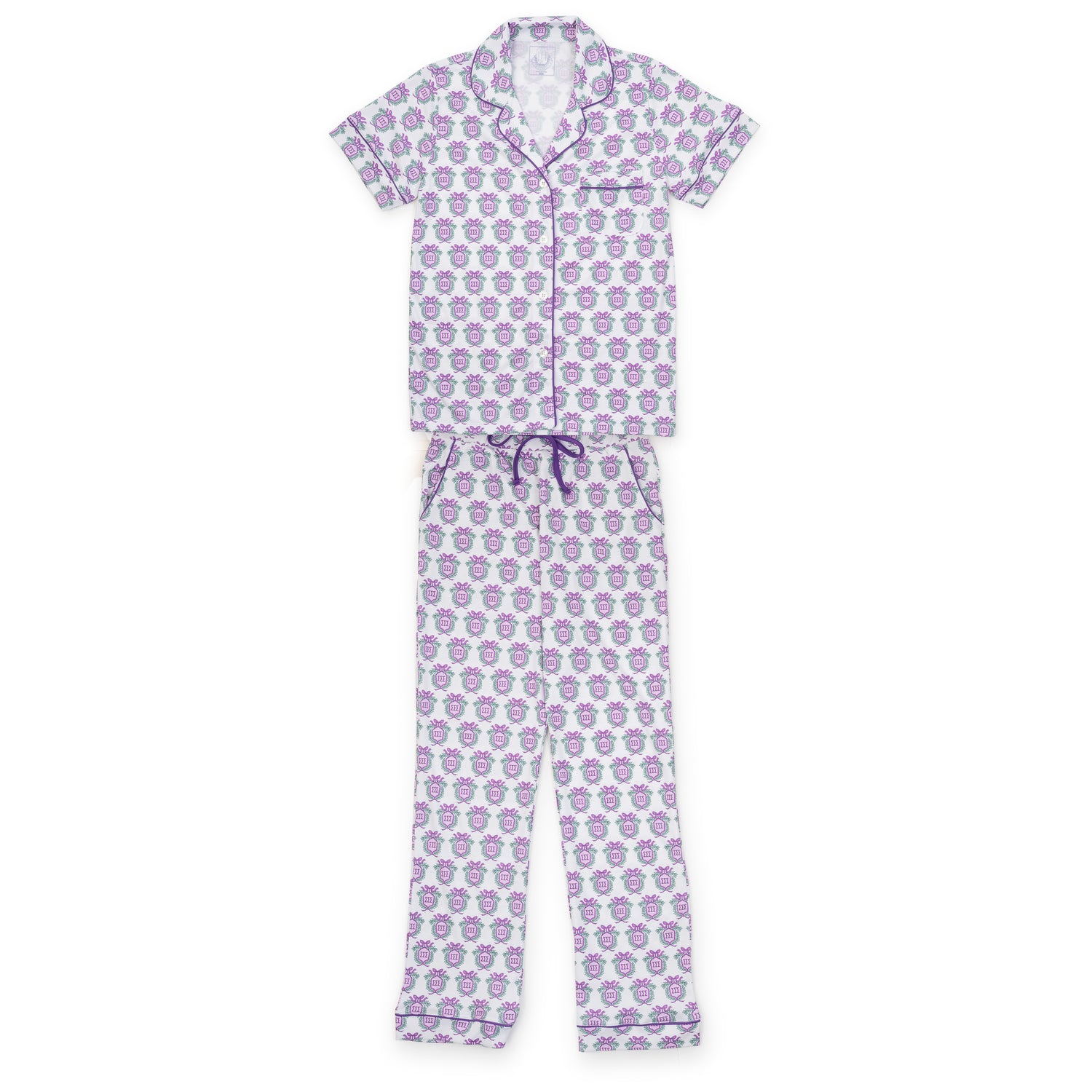 Laney Women's Pima Cotton Pajama Pant Set - Sigma Sigma Sigma Crest