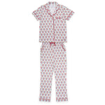 Everyday Laney Women's Pima Cotton Pajama Pant Set - Alpha Gamma Delta Crest Kidswear