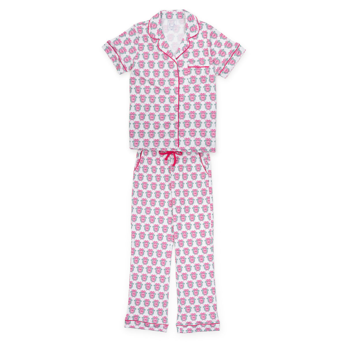 Everyday Laney Women's Pima Cotton Pajama Pant Set - Gamma Phi Beta Crest Kidswear