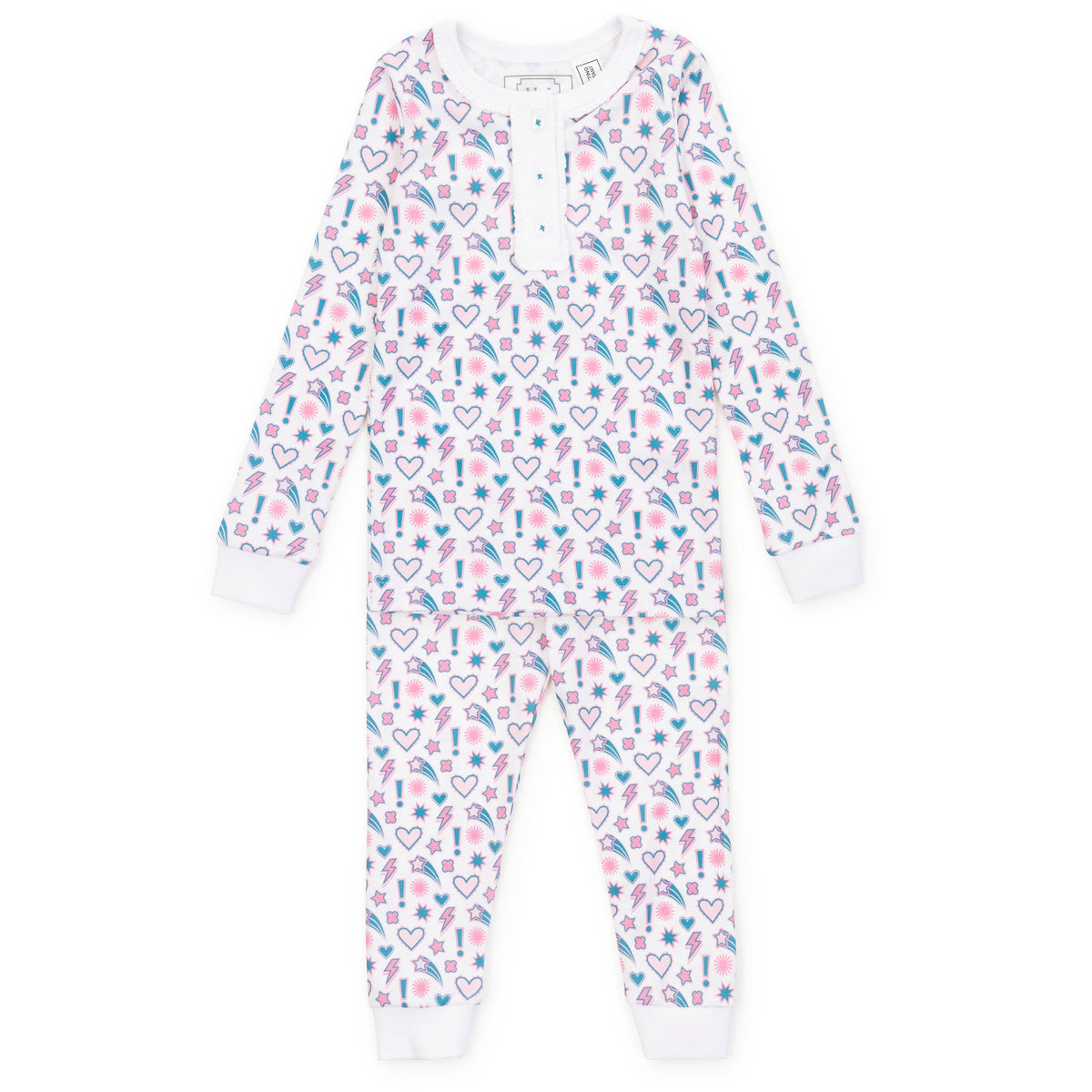 Everyday Alden Girls' Pima Cotton Pajama Pant Set - Cosmic Crush Kidswear