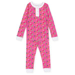 Everyday Alden Girls' Pima Cotton Pajama Pant Set - Christmas Candy Pink Kidswear