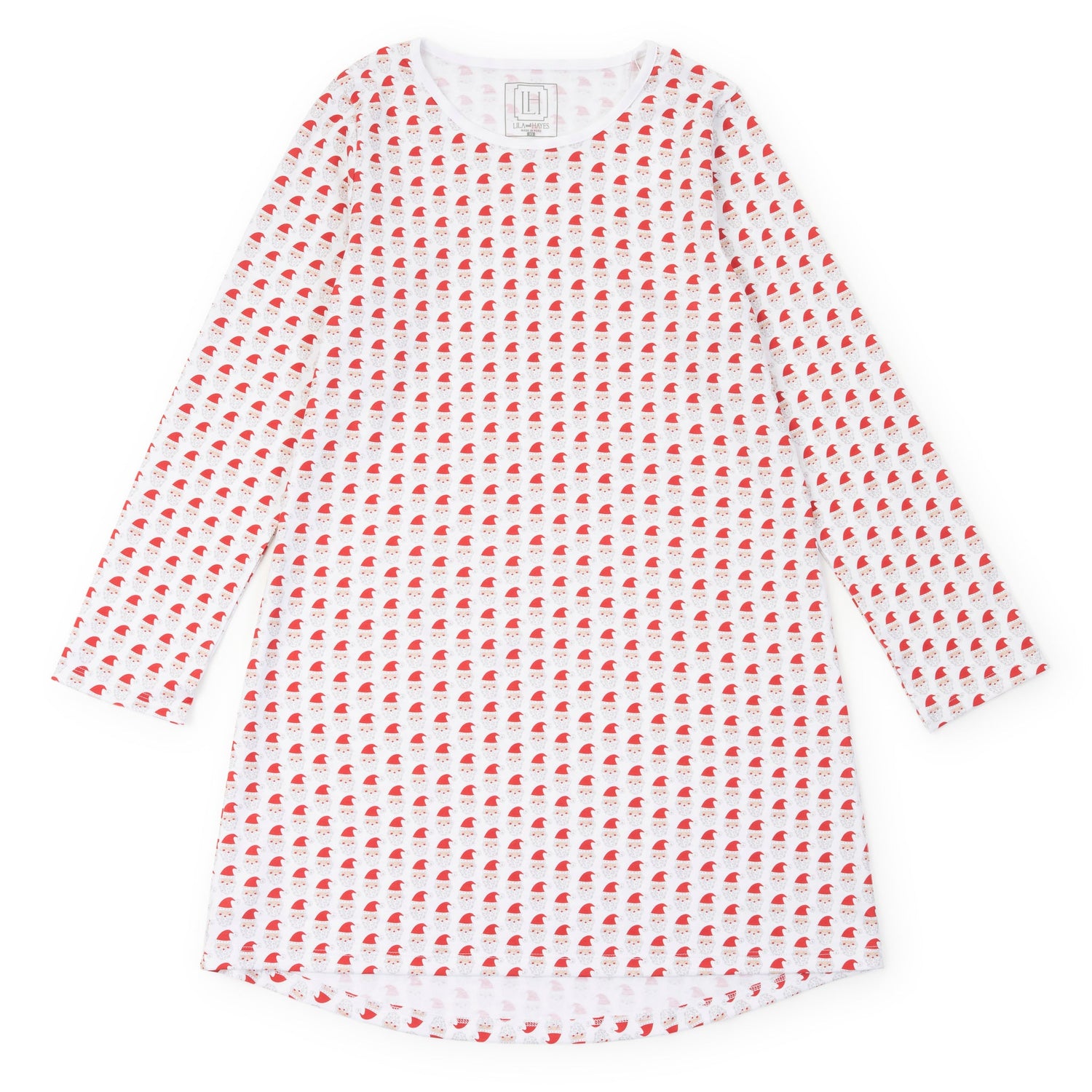 Ann Women's Longsleeve Nightgown - Whimsical Santa