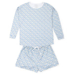 Everyday Anna Women's Longsleeve Short Set - Blue Savanna Safari Kidswear