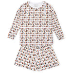 Everyday Anna Women's Longsleeve Short Set - Western Pups Kidswear