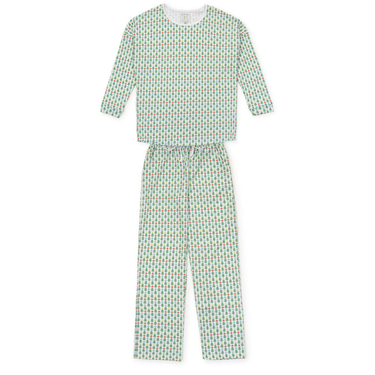 Everyday Audrey Women's Longsleeve Top Pant Set - Tree Topper Stars Kidswear
