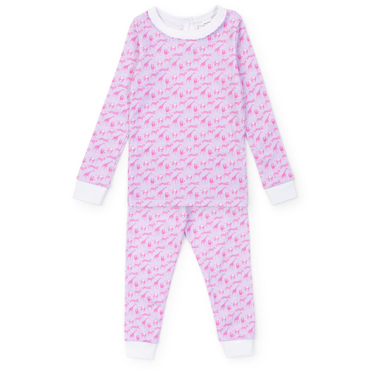 Everyday Ava Girls' Pajama Pant Set - Pink Savanna Safari Kidswear