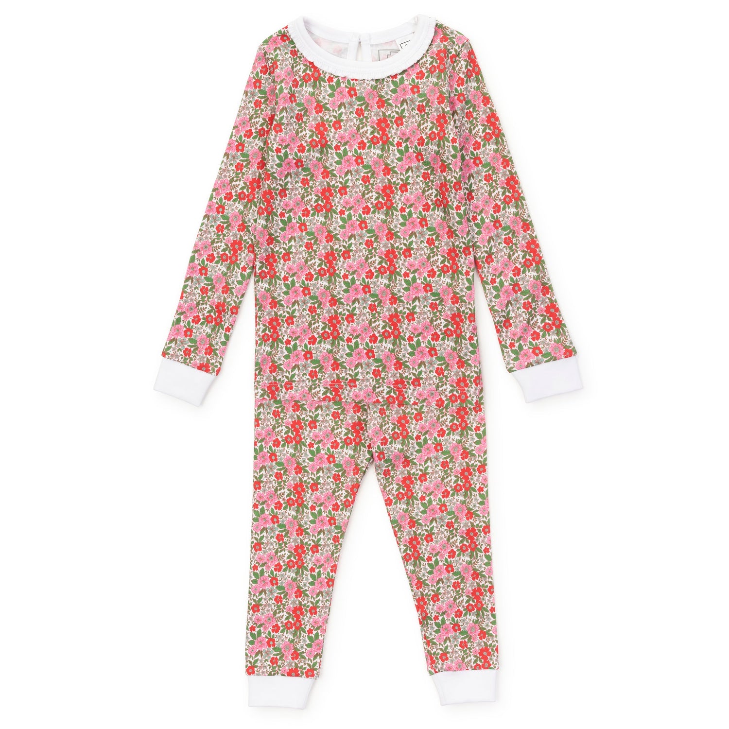 Ava Girls' Pajama Pant Set - Floral Noel