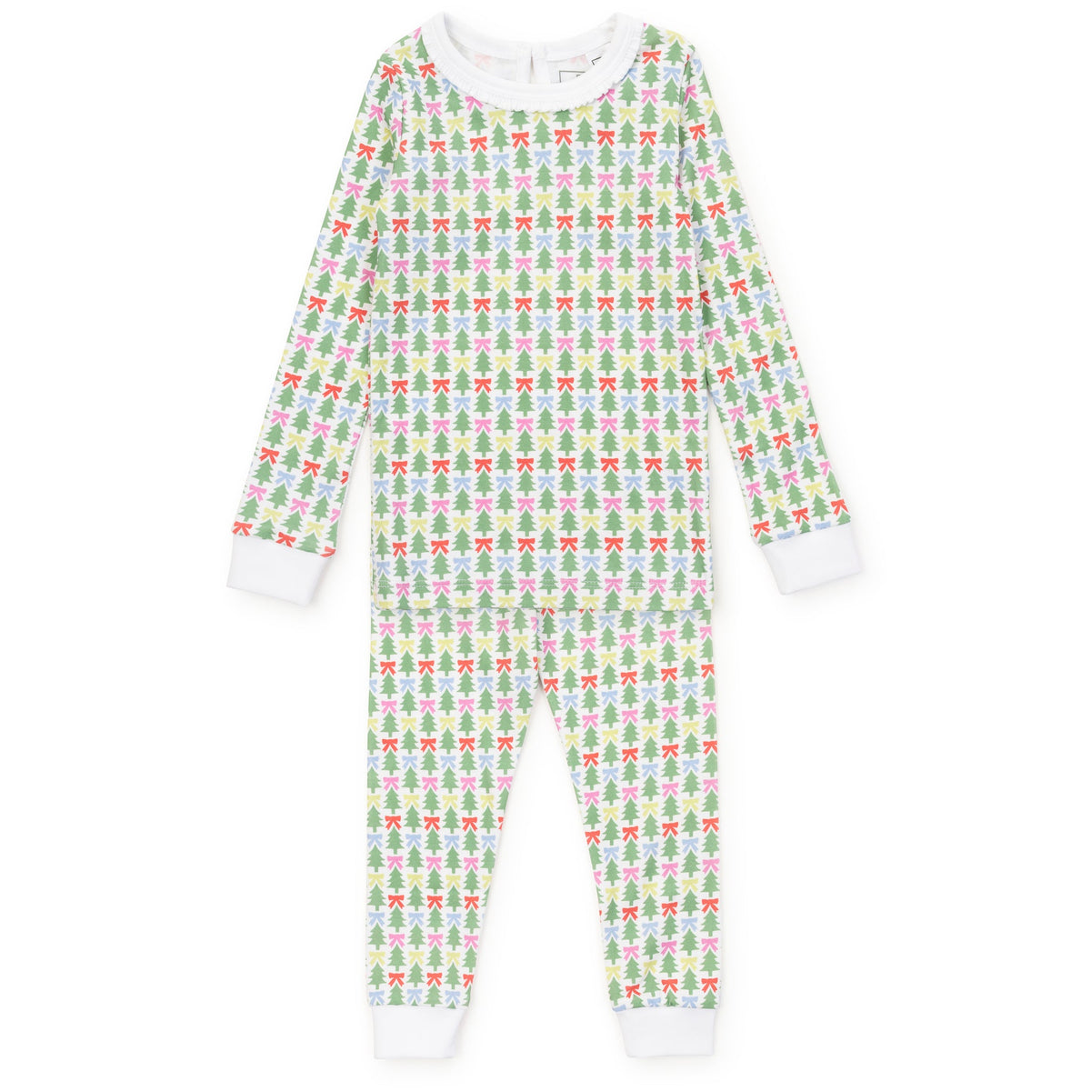 Everyday Ava Girls' Pajama Pant Set - Tree Topper Bows Kidswear
