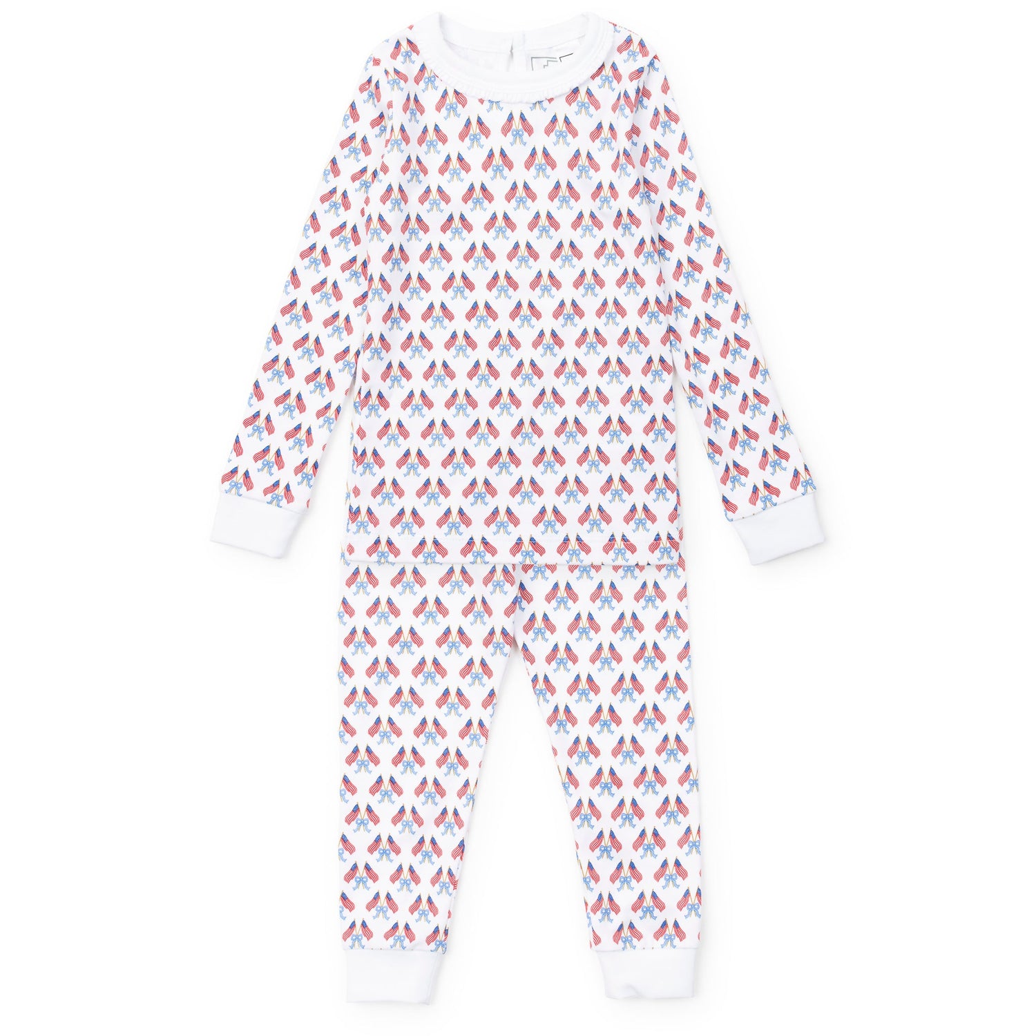 Ava Girls' Pajama Pant Set - Stars, Stripes and Bows