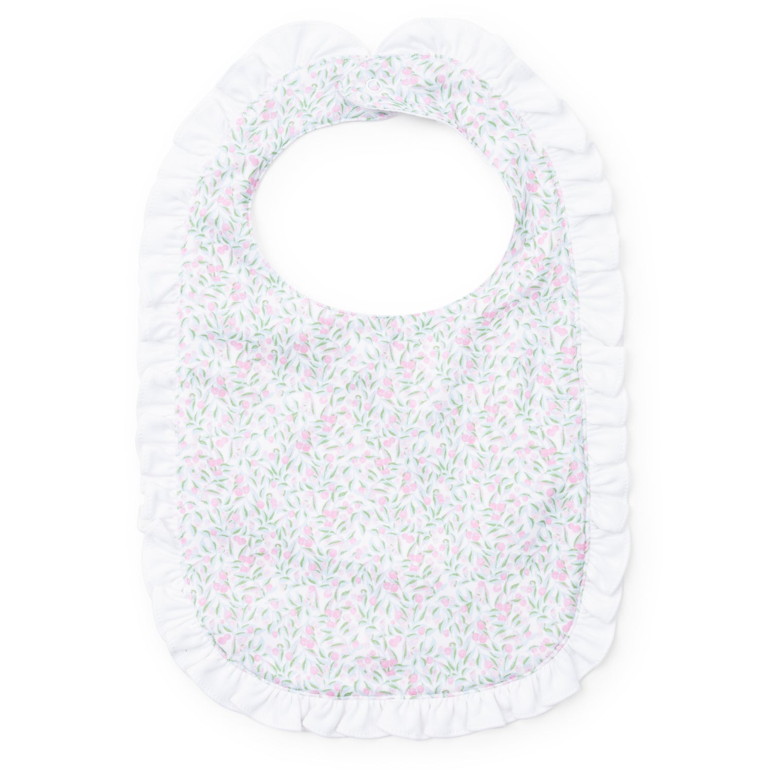 Ruffled Girls' Bib - Garden Soiree