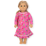 Carlin Doll Dress - Christmas Candy Pink outfit perfect for everyday wear