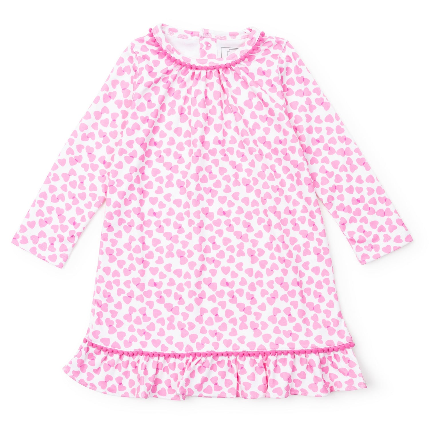 Carlin Girls' Dress - Confetti Hearts Pink