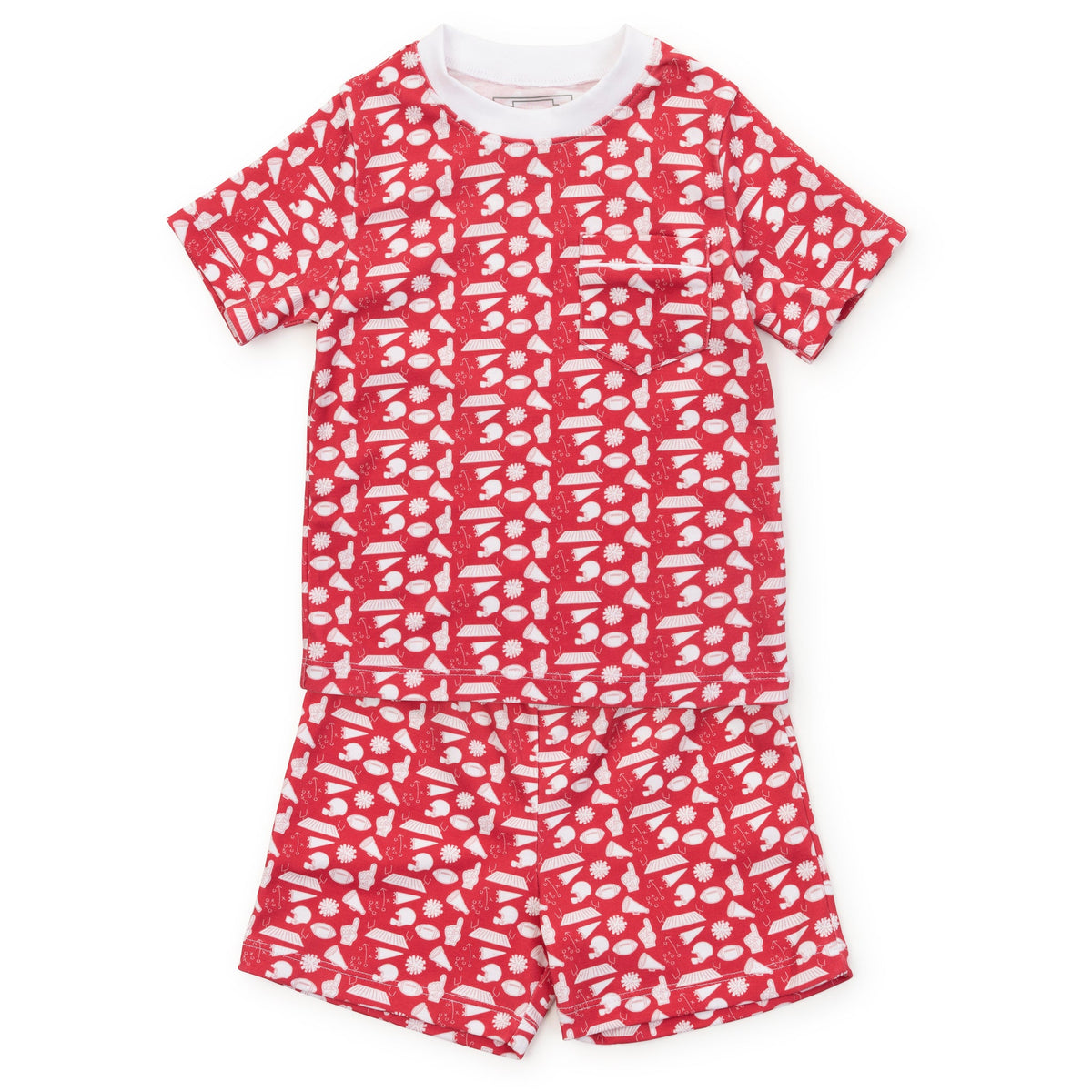 Everyday Charles Boys' Short Set - Pep Rally Red Kidswear