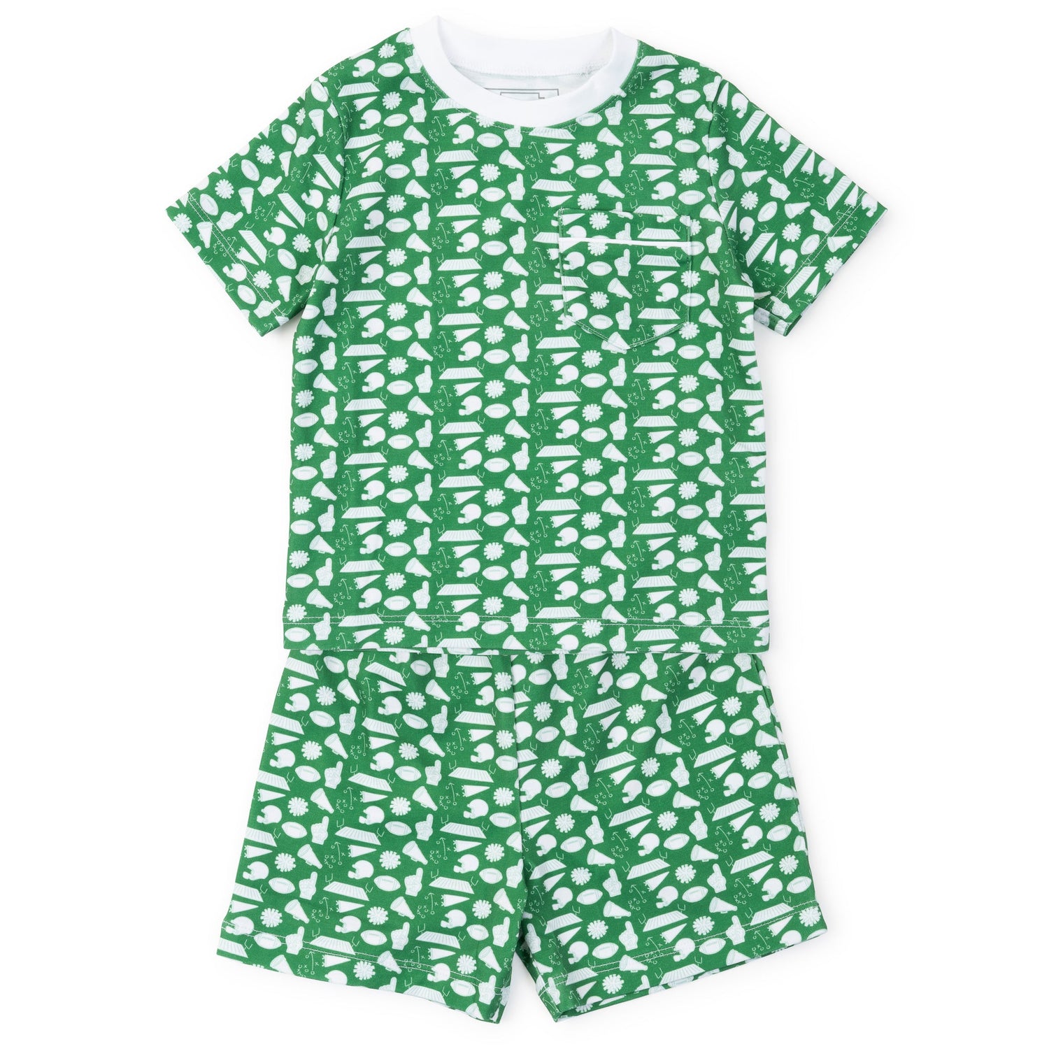 Charles Boys' Short Set - Pep Rally Green