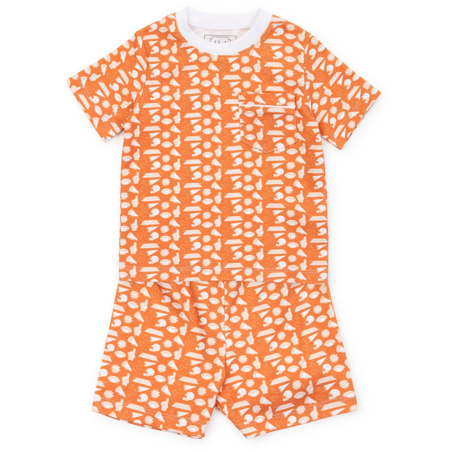 Charles Boys' Short Set - Pep Rally Orange