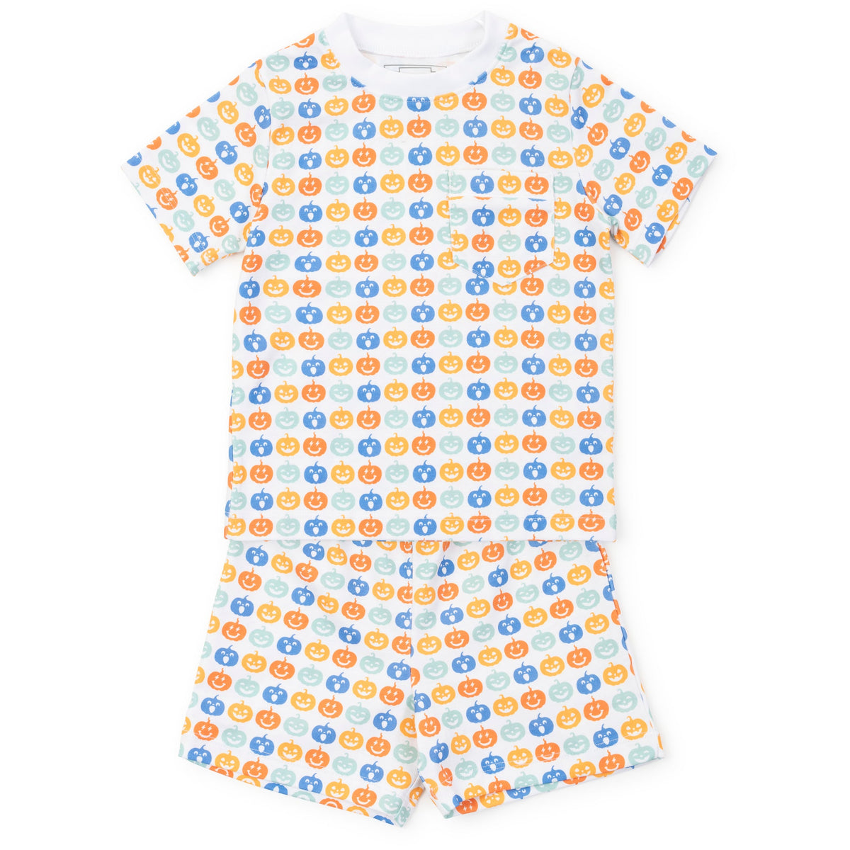 Everyday Charles Boys' Short Set - Preppy Pumpkins Cool Kidswear