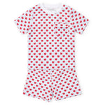 Everyday Charles Boys' Short Set - Schoolhouse Apples Blue Kidswear