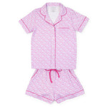 Everyday Claire Women's Pajama Short Set - Pink Savanna Safari Kidswear