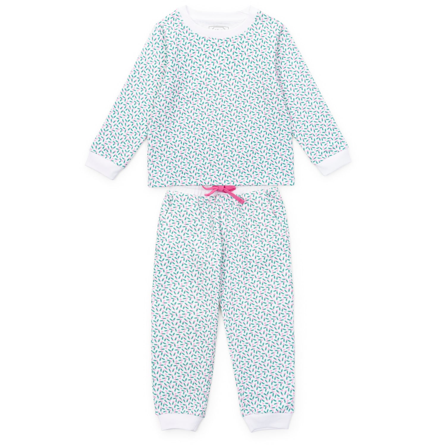 Edie Girls' Sweatshirt Jogger Set Holly Holiday