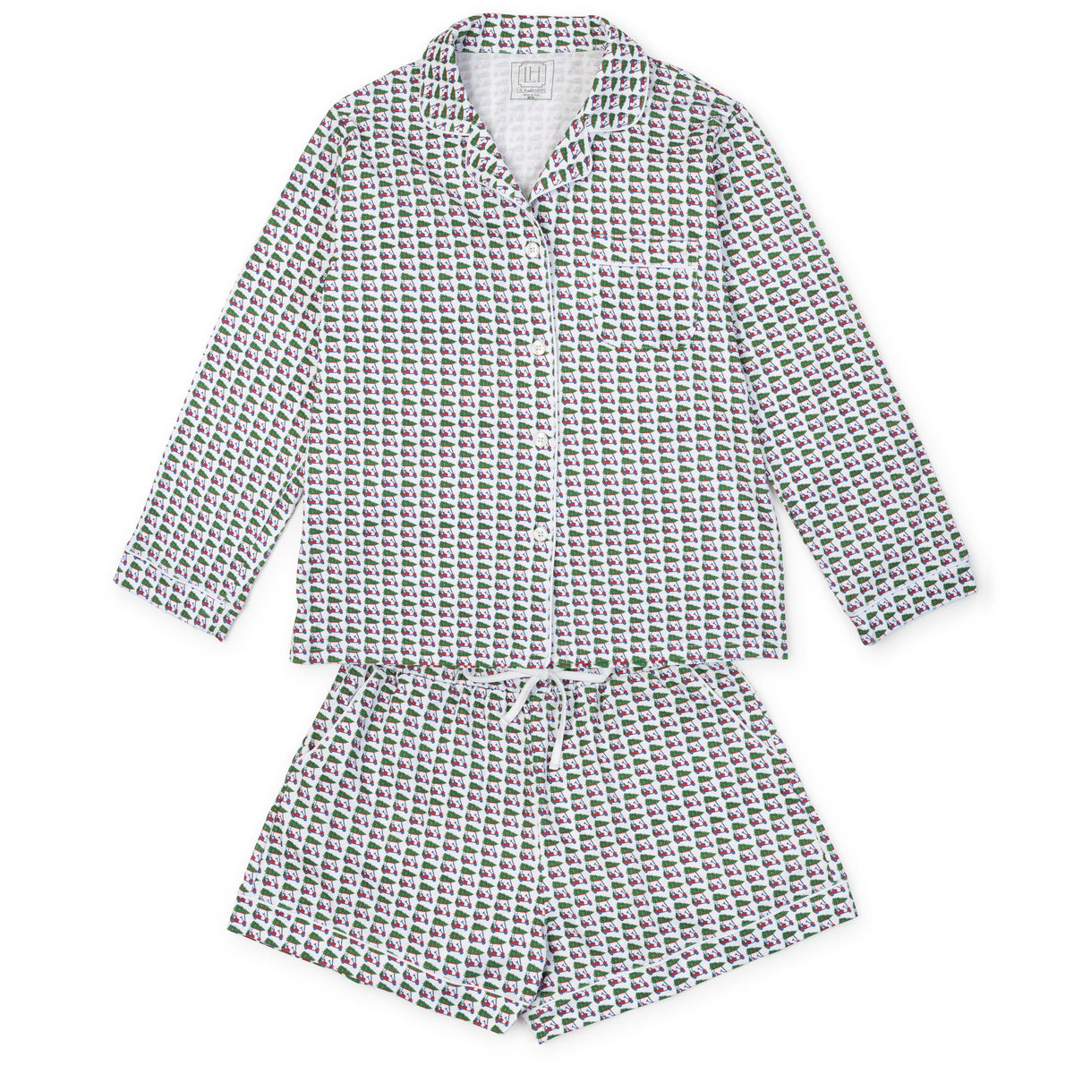 Everyday Elizabeth Women's Longsleeve Short Set - Christmas at the Club Kidswear