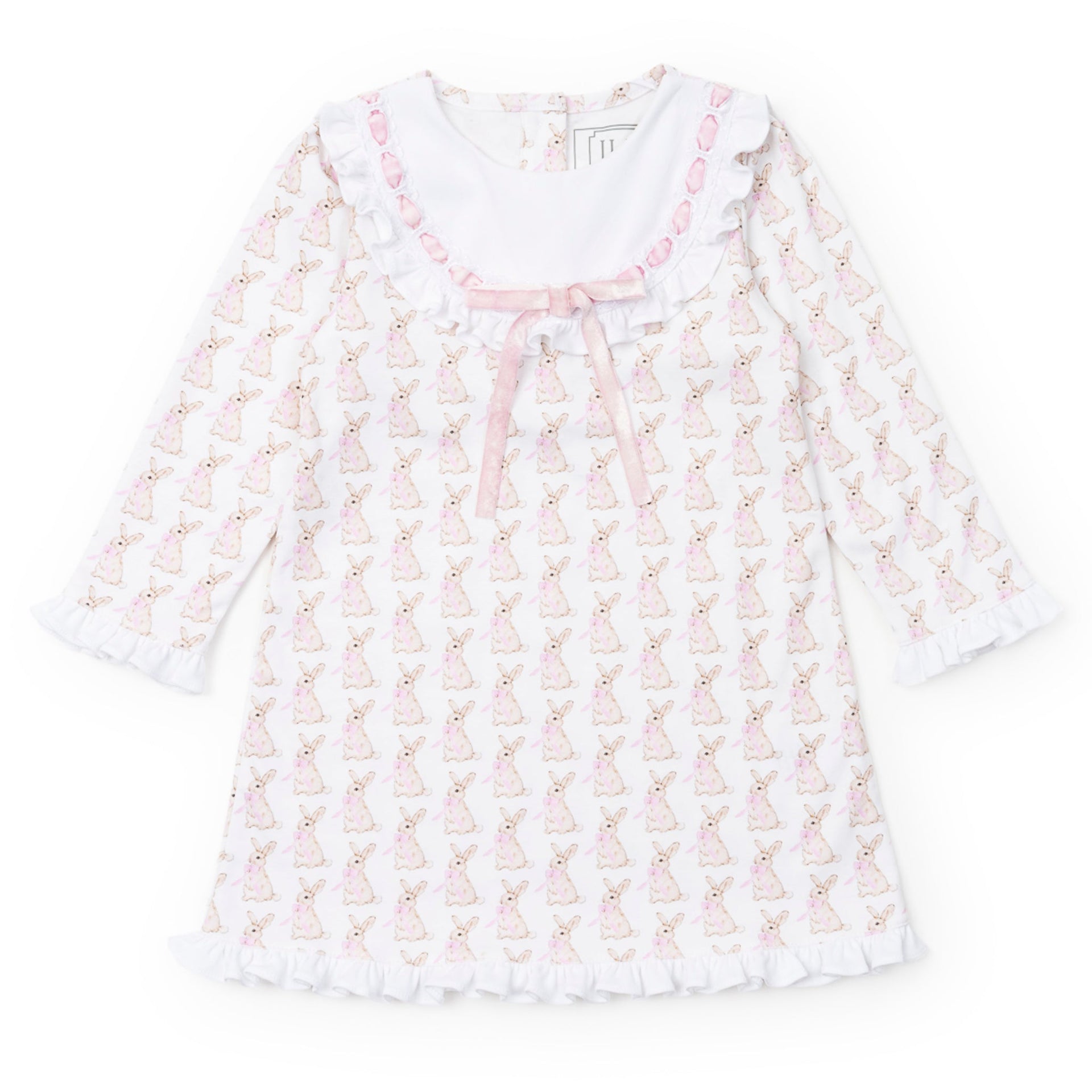 Emersyn Girls' Dress - Easter Bunnies Pink 7
