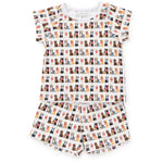 Everyday Emery Girls' Short Set - Western Pups Kidswear