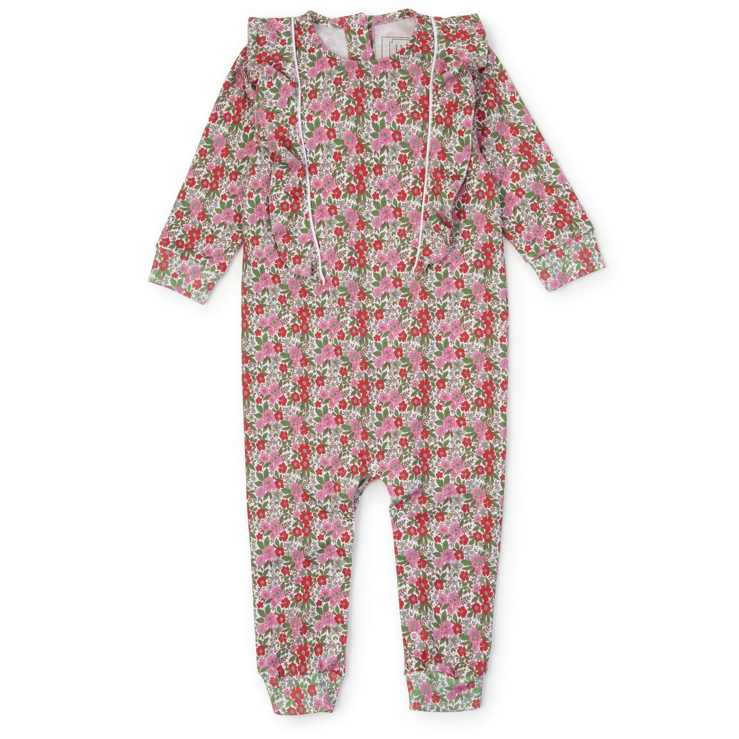 Evelyn Girls' Romper - Floral Noel