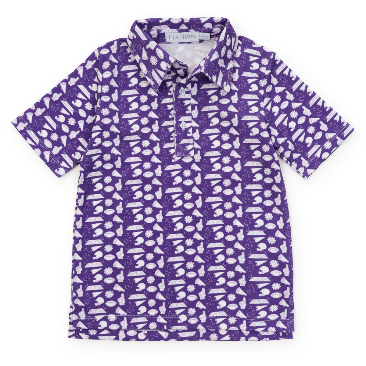 Everyday Griffin Boys' Pima Cotton Polo Golf Shirt - Pep Rally Purple Kidswear