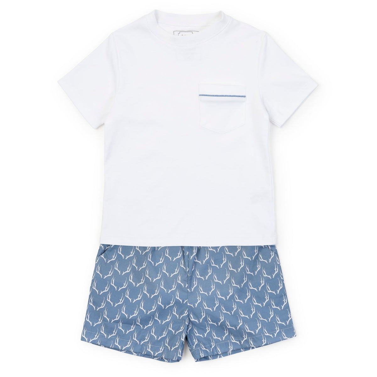 Everyday Hudson Boys' Short Set - Rustic Antlers Kidswear