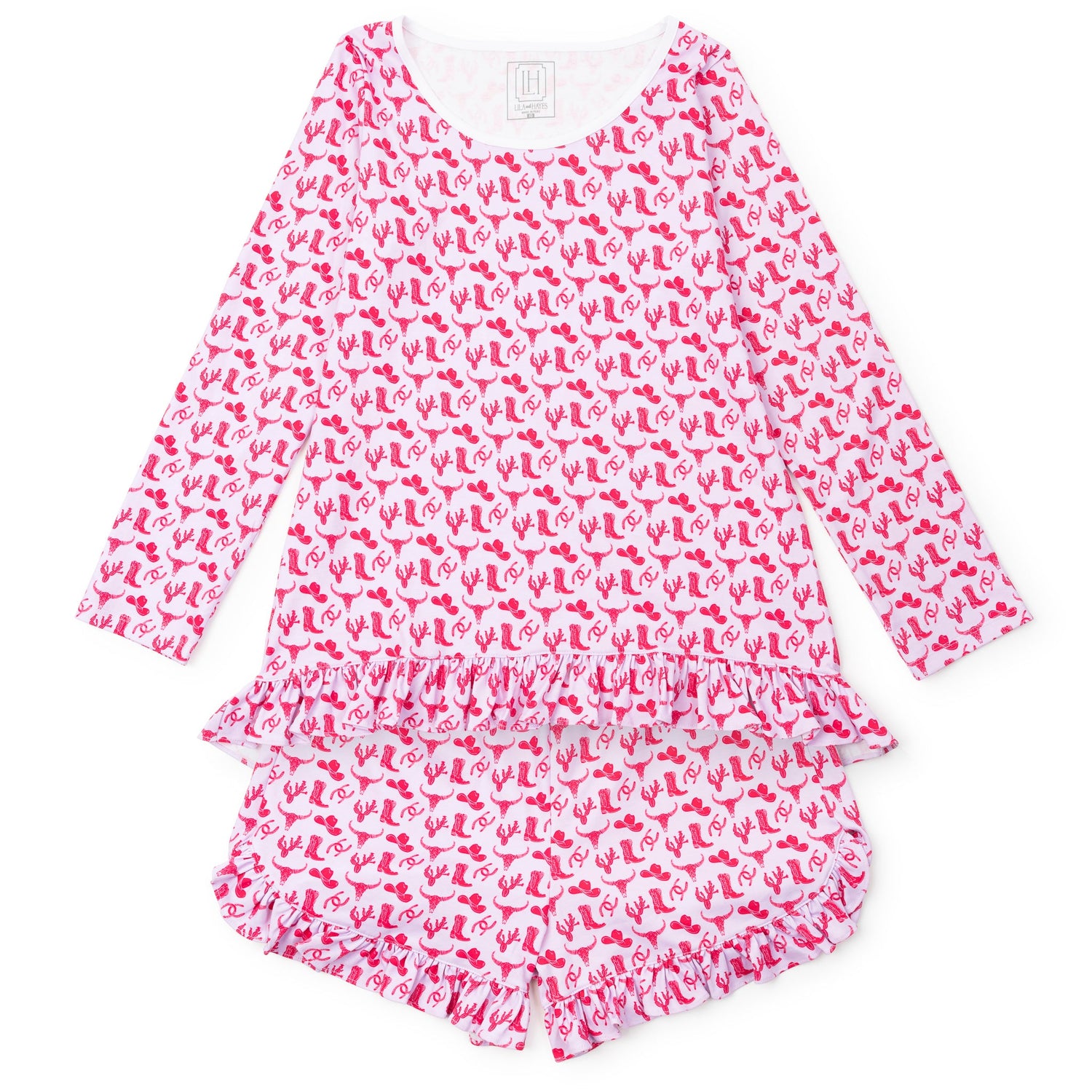 Kathryn Women's Pajama Short Set - Wild West Pink
