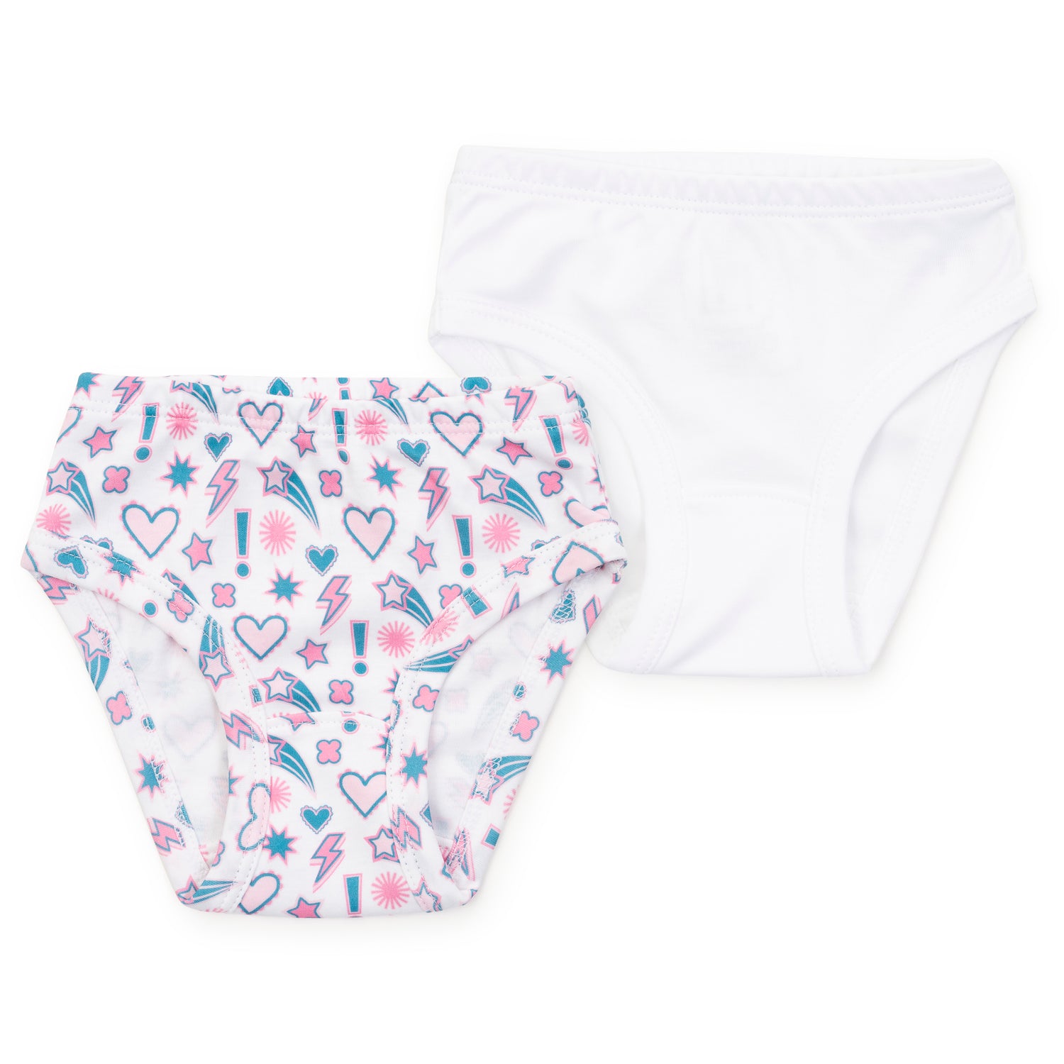 Lauren Girls' Underwear Set - Cosmic Crush/White