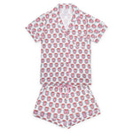 Everyday Claire Women's Pajama Short Set - Alpha Chi Omega Crest Kidswear