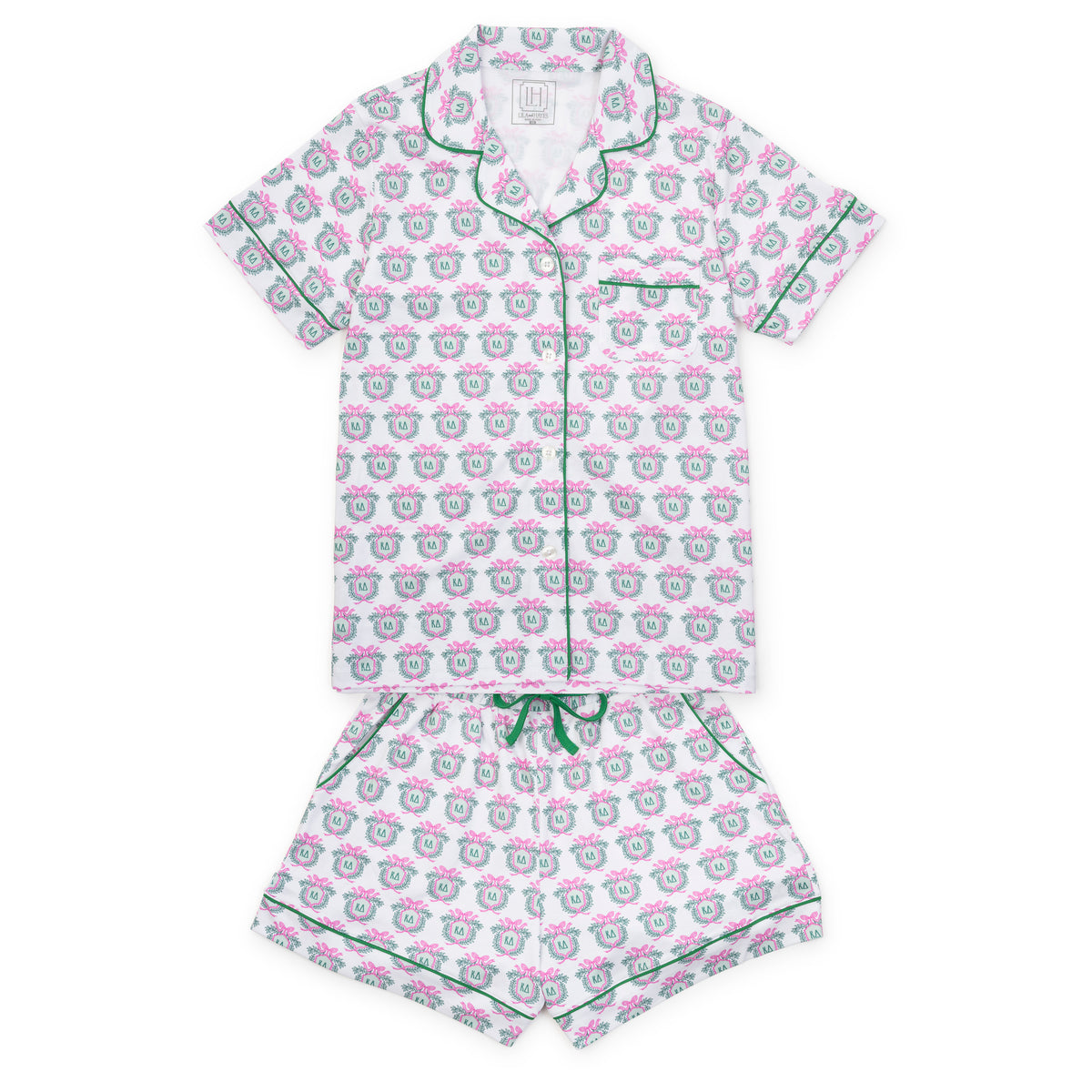 Everyday Claire Women's Pajama Short Set - Kappa Delta Crest Kidswear