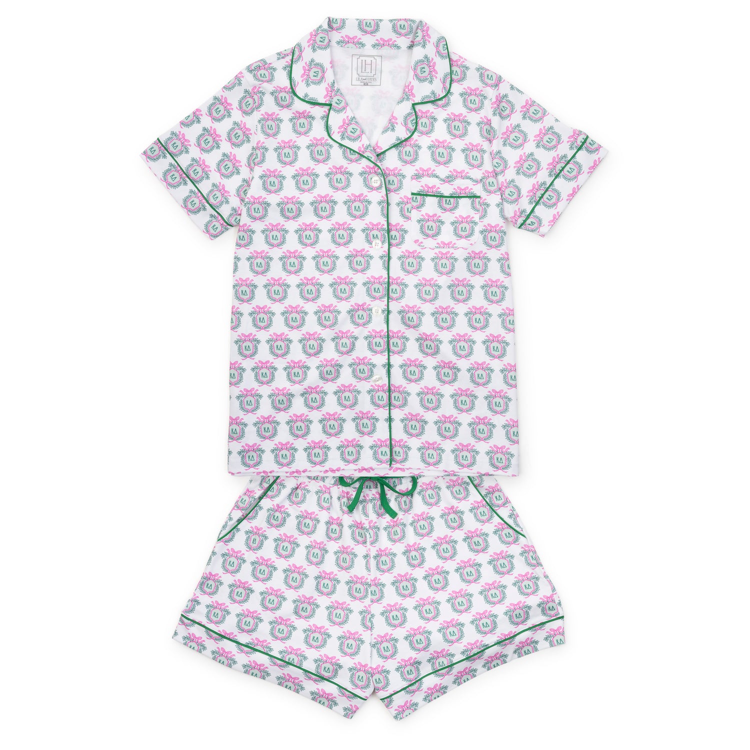 Claire Women's Pajama Short Set - Kappa Delta Crest
