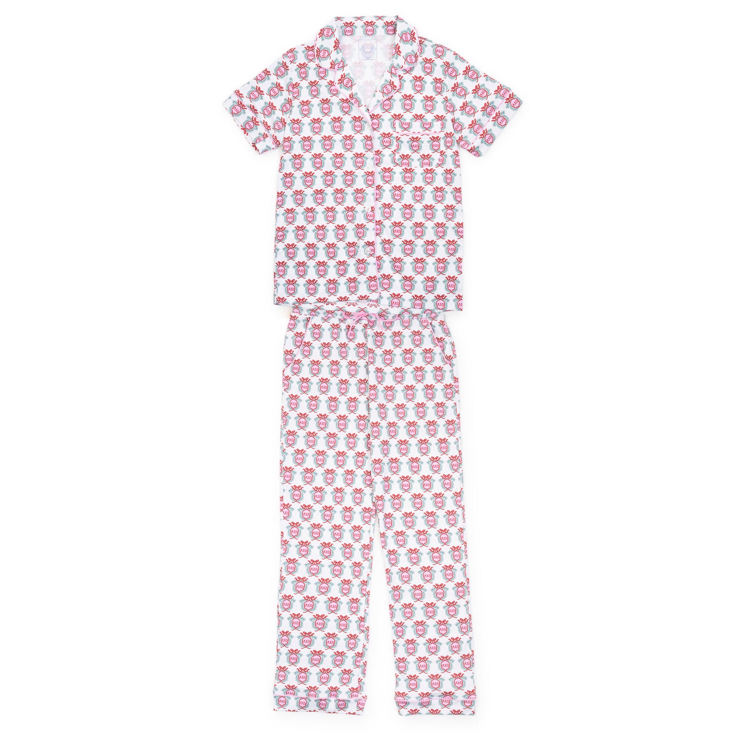 Laney Women's Pima Cotton Pajama Pant Set - Alpha Chi Omega Crest