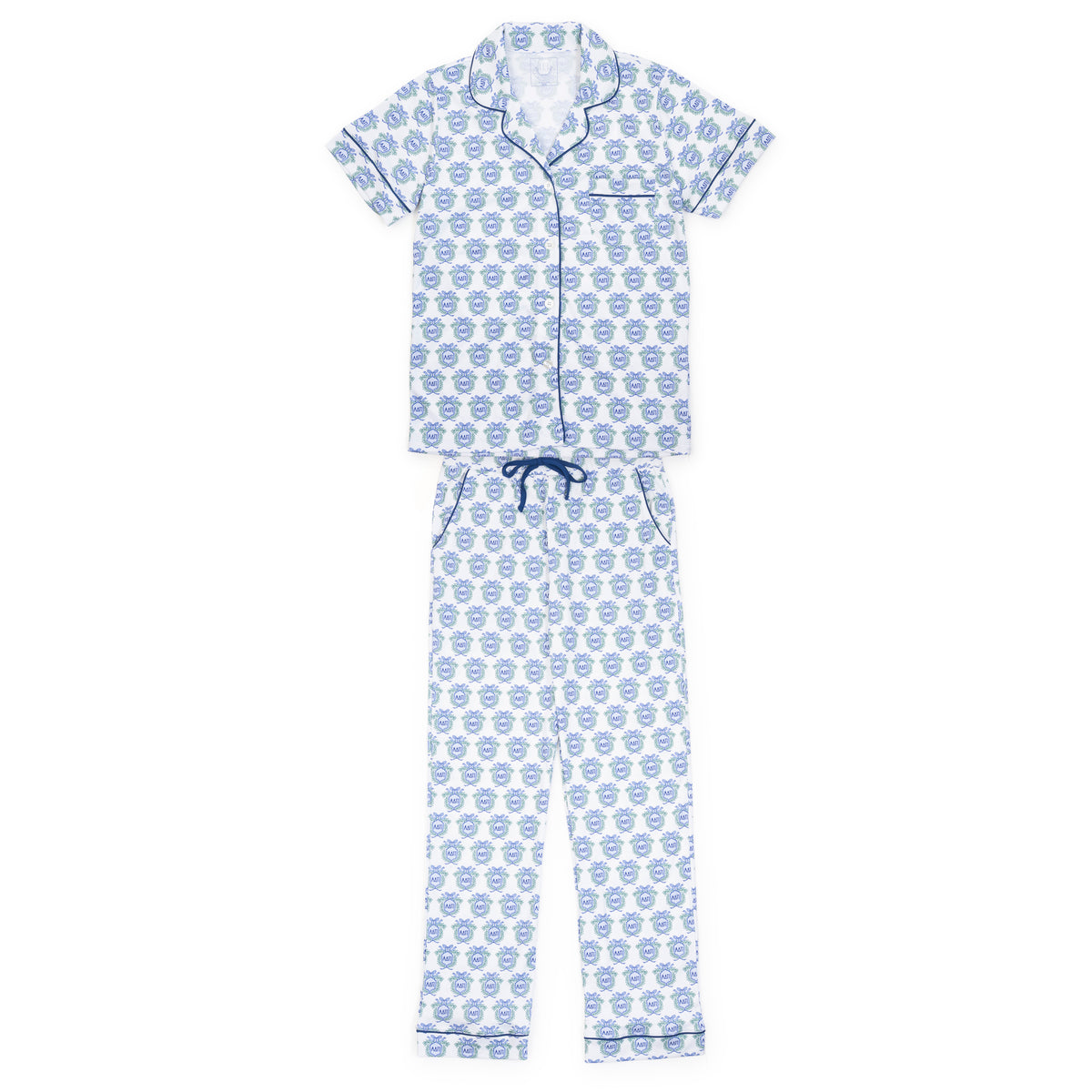 Everyday Laney Women's Pima Cotton Pajama Pant Set - Alpha Delta Pi Crest Kidswear