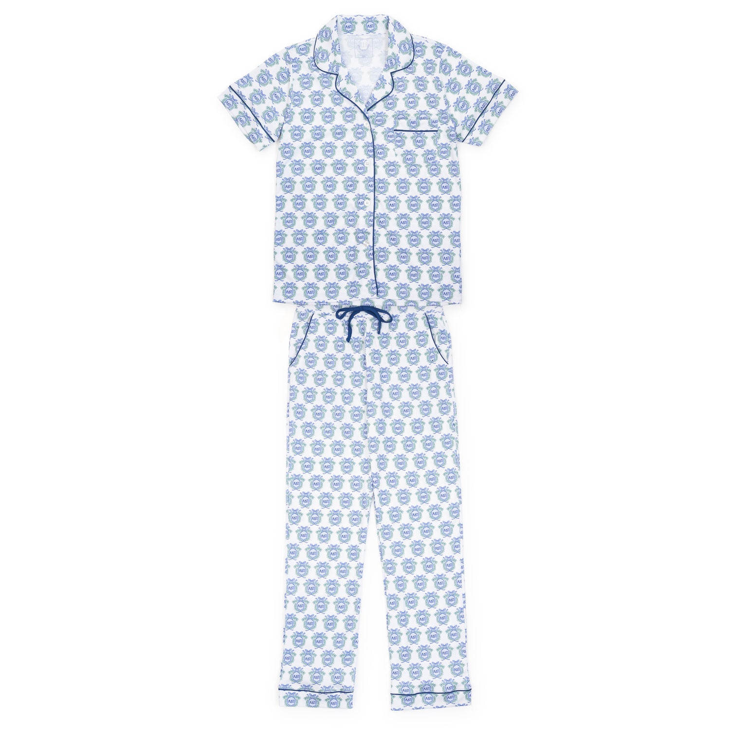 Laney Women's Pima Cotton Pajama Pant Set - Alpha Delta Pi Crest