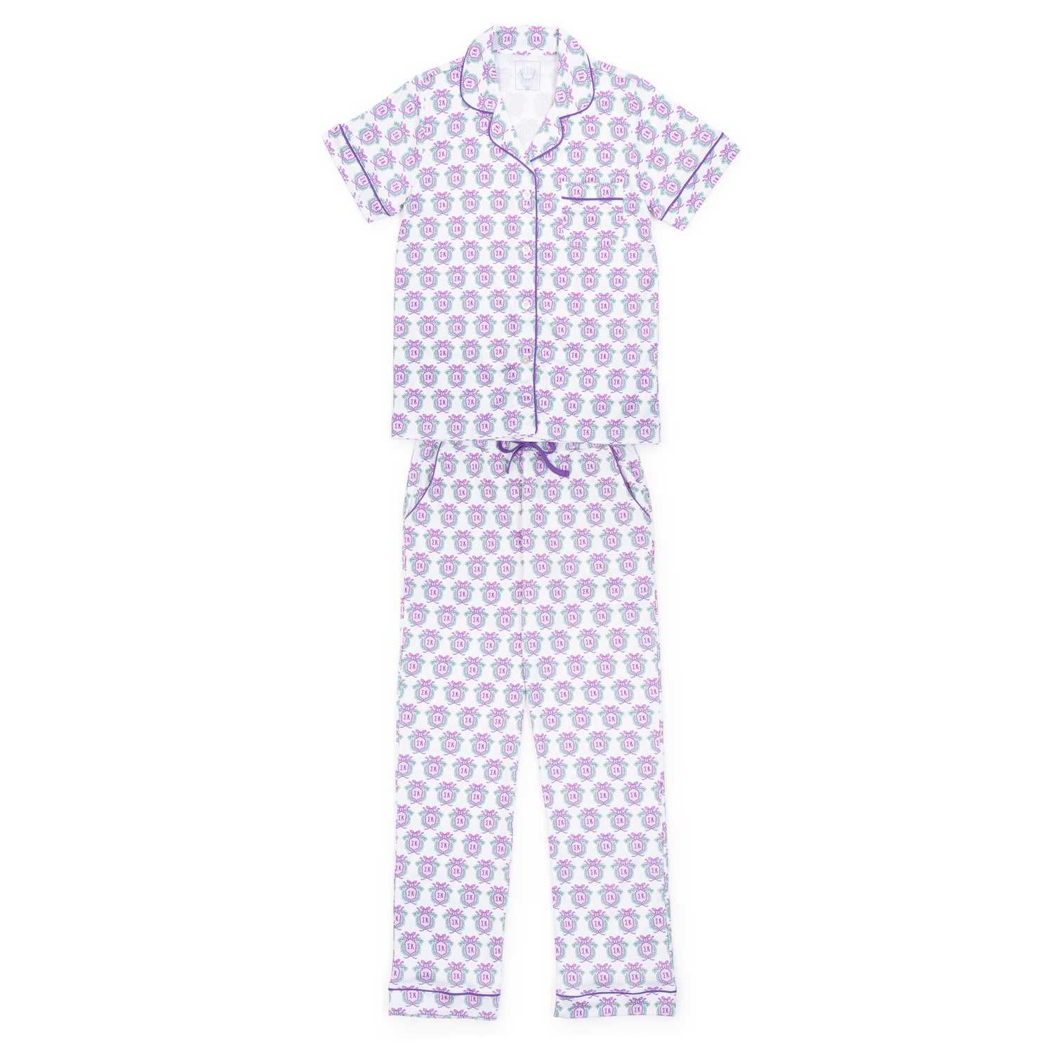 Laney Women's Pima Cotton Pajama Pant Set - Sigma Kappa Crest