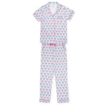 Everyday Laney Women's Pima Cotton Pajama Pant Set - Zeta Tau Alpha Crest Kidswear