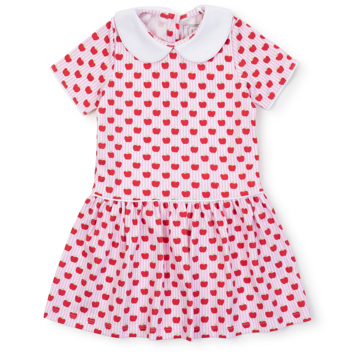 Everyday Libby Girls' Dress - Schoolhouse Apples Pink Kidswear